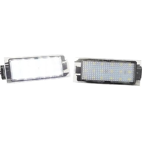 Luces matrícula LED blancas de 12V que eliminan el tono amarillo