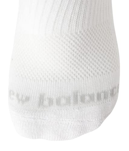 New Balance Boys? Socks - Performance Cushioned Quarter Socks (16 Pack), Size Large, White #TOP4