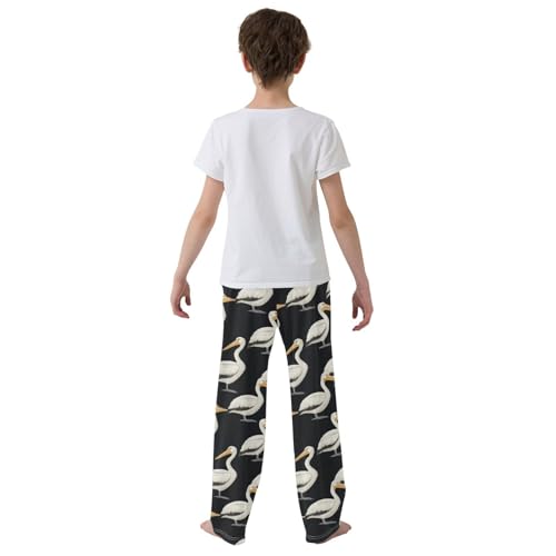 Pajama Bottoms, Pajamas Long Pant White Pelicans Lounge Wear Casual Animal Sleep Pants Soft Pjs Sleepwear3