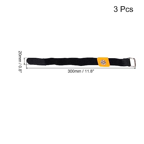 Image of MECCANIXITY ESD Anti Static Wrist Strap, 11.8 Inch 3Pcs Stick Buckle Adjustable Antistatic Bracelet for Computer Electronics Repair Black