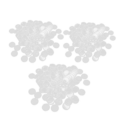 Recipiente de Cápsulas de Moedas Redondas Transparentes 300 Peças 25 mm/26 mm/27 mm