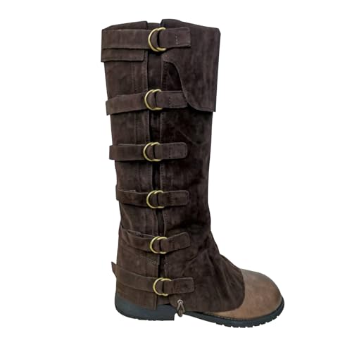 LGFKJNNJ Medieval Boot Covers, Faux Leather Renaissance