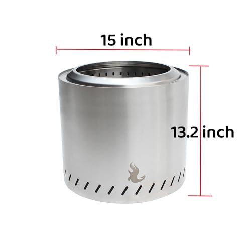Outvue ABCD 15 Inch Stainless Steel Smokeless Fire Pit thumb #6