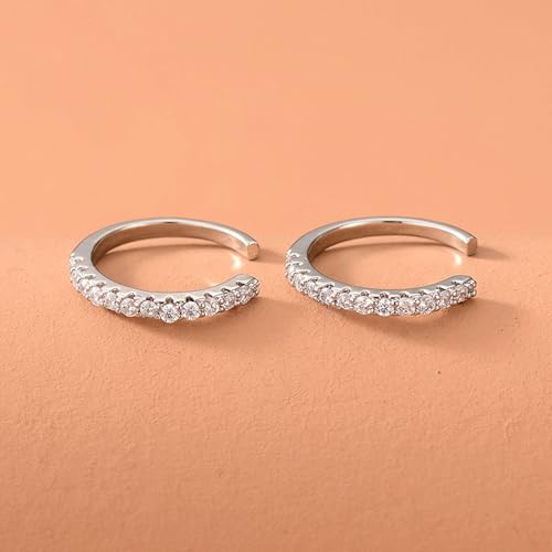 Boucles d'oreilles rond à l'oreille en or 14K pour rayonner en soirée - 2