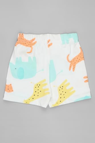 Image of Pantaloons Baby Kids 100% Cotton Printed Shorts | Regular Fit | Mid Rise Waist | Above Knee Length