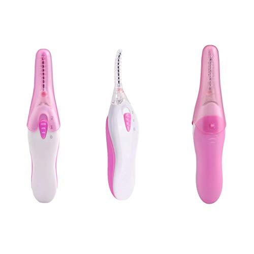 Eyelash Curler,Upgrade Heated Eyelash Curlers with Comb Led Light Electric Eyelash Curling Tool for Eyes Makeup (Media)