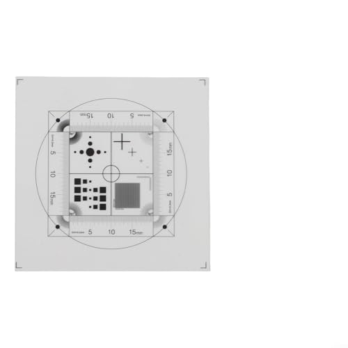 Film d'étalonnage de microscope PET transparent Règle micromètre pour logiciel de mesure de microscopie - 45 x 45 mm, épaisseur 0,1 mm, graticule pointillé/réticule