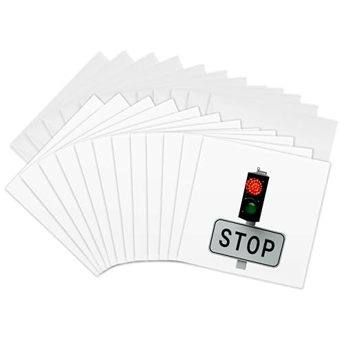 Cartes de vœux signal lumineux pour ne plus manquer d'idées | Pack 12 3dRose