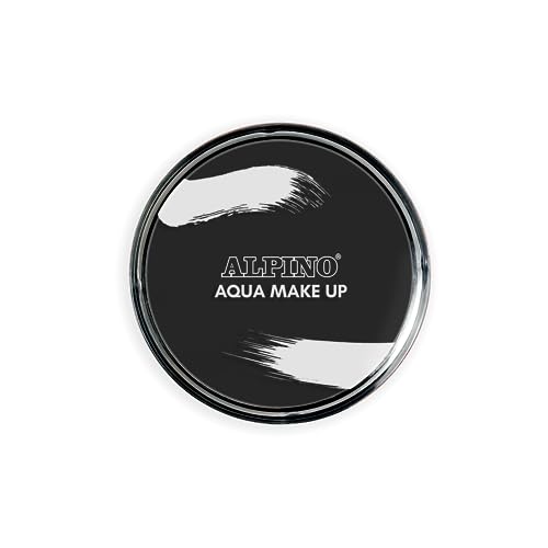 Alpino polveras para la Cara Base Agua | Maquillaje Facial y Corporal | Ideales para niños y Adultos | Colores Vivos | Pintura Base Agua para Uso recreativo y semiprofesional - Negro