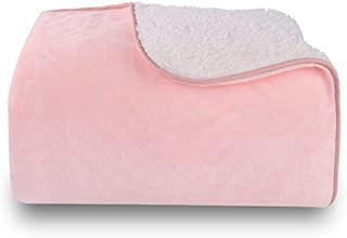 Lvkiss Sherpa Fleece Blanket, Fluffy and Warm Blanket for Adults, Double-Sided Composite Design Throws for Sofas and Bed, Double/Twin Size 70.8in × 78.7in (Pink, 180cm×200cm)