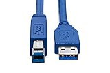 KnnX 28097 | Câble USB 3.0 | A mâle vers B male | Longueur: 2 mètres | Connexion ultra rapide pour disques durs externes HDD, Hubs, boîtier de stockage en réseau NAS