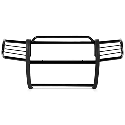 Kuafu Brush Grille Guard Compatible With 2001-2007 Ford Escape Front Bumper Grill Guard Powder Coated Black Grille Protective Cover Steel #TOP2