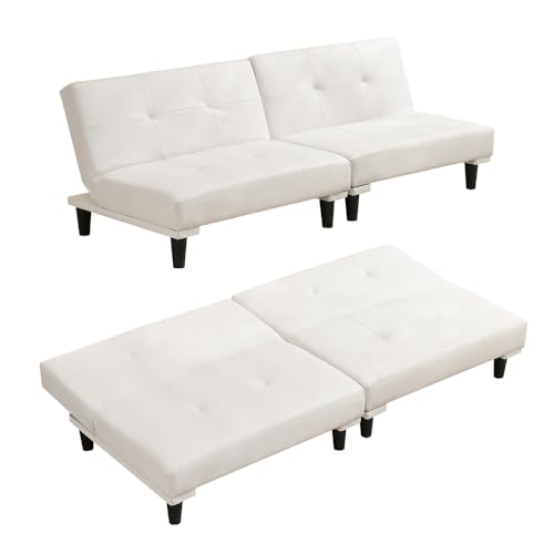 El Mejor Listado de Sofa Cama Moderno para comprar hoy. 42 OES Jay Sofá Cama 2 plazas Sofá bajo Cama reclinable Cuero sintético marrón Gris Oscuro Blanco Gris Piel sintética