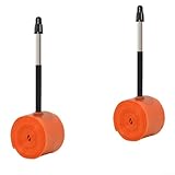 Shophubio 700C Fahrradschlauch, ultraleicht, 35 g, für Rennrad-Reifen, 23 C, 25 C, 28 C, 30 C, 32 C, hoher Druck, pannensicher, Rennschlauch mit verstärktem (2 Stück FV65)