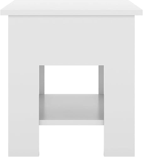 Miniatura 22 de Mesa auxiliar, mesa de centro para sala de estar, mesa de centro convertible adecuada para sala de estar, oficina, balcón, sala de estudio, roble