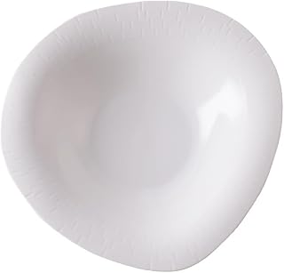 Reusable Plates Creative Dish Irregular Ceramic Household Western Salad Plate Tableware Dinner Plate(Medium)