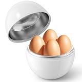 Mikrowellen Eierkocher, Eierdämpfer in Hühnerform, Eierkocher Mikrowellen für 1/4 Eier, Kocher Für Hart Oder Weich Gekochte Eier, Schnelles Kochen (【4 Eier】Mikrowellen Eierkocher)