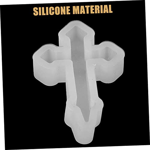 VILLCASE 8 Pçs Molde Pingente De Cruz Decoração Do Bolo Molde De Silicone Chaveiro Molde De Resina D