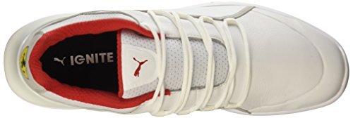 PUMA Puma Men's Scuderia Ferrari Evo Cat Sneaker, White White White, 10 M US