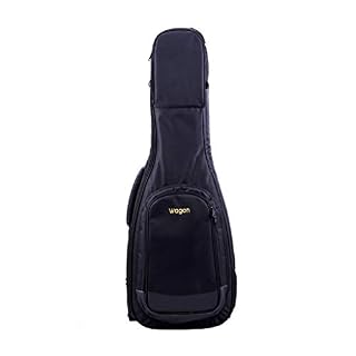 Wagon 06 Série Double Housse pour Guitare Electrique Etanche, Rembourrée avec Sangles Réglables et Poches Noir - Les Beatles, Paul McCartney, John Lennon, RIngo Starr, George Harrison
