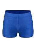 Mufeng Short de Danse Ballet Garcon Enfant Short Gymnastique Métallique Garcon Short de Sport Garcon pour Fitness Running Yoga 5-16 Ans Bleu Royal 15-16 Ans
