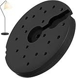 Awleynz 5.95Lb Round Plastic Floor Lamp Base Weight, 9.3 Inch Black Weighted Disc for Home Living Room Bedroom Lighting