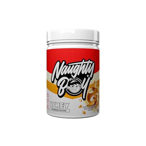 Naughty Boy Advanced Whey Protein Powder, Optimum Taste and Mixability for Both Male and Female, High Protein Low, Sugar, Low Carb,Muscle Building Powder (White Chocolate Salted Peanut 900 g)