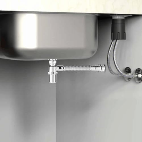 Sifão Sanfonado Com Copo 49cm Cromado | Astra