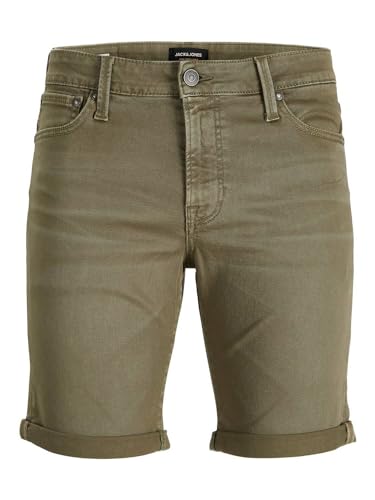 JACK & JONES Jpstrick Jjicon Ama Sn-Pantalones Cortos Vaqueros, Deep Lichen Green, M para Hombre