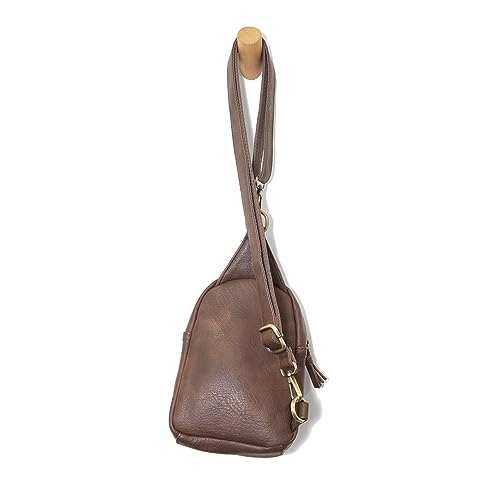 Image of Joy Susan Skyler Sling Bag: Vegan Leather, Zippered Closure, Brass Plated Hardware