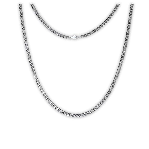 Collier titane pur chaîne gourmette idée cadeau idéale pour peaux sensibles