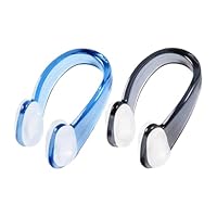 Dreamil Schwimmen Nasenklammern 2 Stück Wasserdicht Nasenklammern mit Box Anti-Rutsch-Silikon-Nasenklammern für Kinder und Erwachsene zum Schutz der Nase (2 Farben)