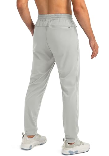 Image of G Gradual Men's Sweatpants with Zipper Pockets Tapered Joggers for Men Athletic Pants for Workout, Jogging, Running