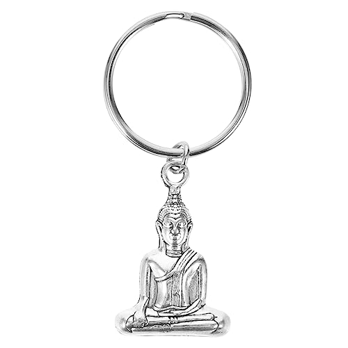 SOESFOUFU Porte-clés Vintage Bouddha en Alliage Robuste, Petit Porte-clés Décoratif pour Clés de Voiture et Paquet à Main, Accessoire Homme Multifonctionnel, Usage Quotidien