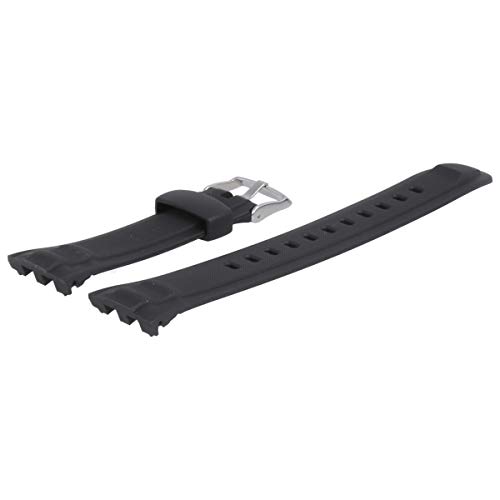 Correa Casio WVA-470 recambio de plástico negro 24mm para pulsera de reloj 2