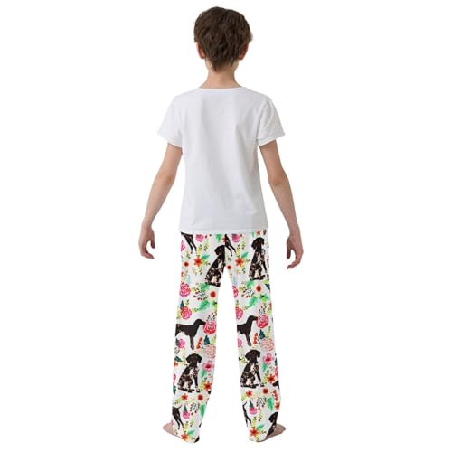 Pajama Pants Soft Elastic Waist PJ Bottoms Long Sleepwear Lounge Pants with 2 Pockets,S3