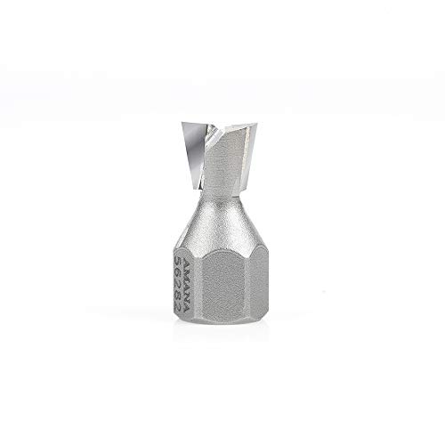 Amana Tool - 56282 Carbide Tipped 10° Dovetail Screw Cutter 7/16 Dia x 3/8 x 1/4-2