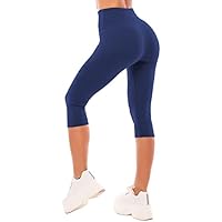 SINOPHANT Leggins Cortos Mujer Cintura Alta 3/4 Pantalones