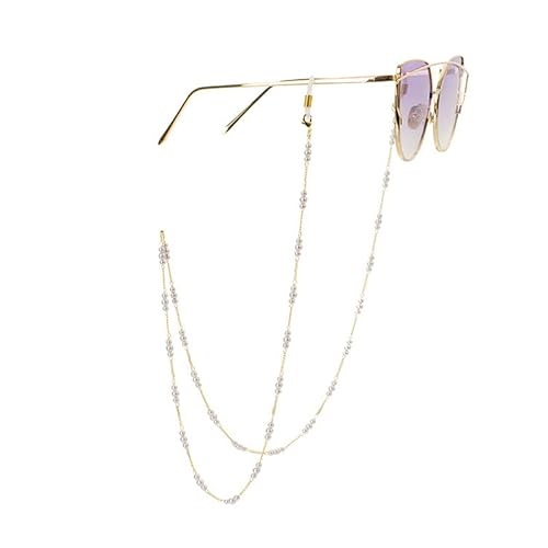 DNLKWGO Fashion Glasses Chain Sunglasses Strap Holder Pearl Eyewear Retainer Chain for Women