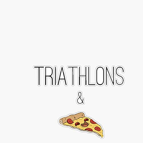 Triathlons & Pizza Funny Triathlete Gift Swim Bike Run Food