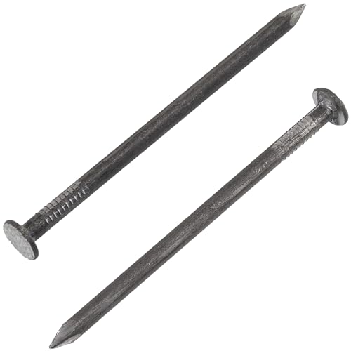 Set de 300 clavos de cabeza plana AERZETIX Ø3.1x60mm, diámetro de cabeza 7mm, acero, color plata para carpintería y revestimiento miniatura 1