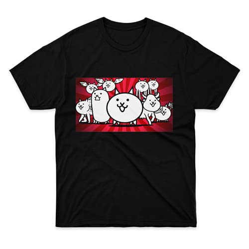 Mens Womens Tshirt Nyanko Great War Battle Cats Shirts for Men Women Neck Graphic Gift Mens Womens Tshirt Nyanko Great War Battle Cats Shirts for Men Women Neck Graphic Gift