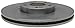 ACDelco Silver Front Brake Rotor 18A81010A | GM 19325460 Brake Rotors for Select Hyundai Santa Fe, Santa Fe Sport, XL, Kia Sorento, and more