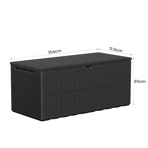 Amopatio Auflagenbox 680 Liter Schwarz FQ0622