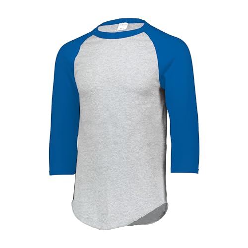 Augusta Sportswear Baseball Jersey 2.0, Athletic Heather/Royal, 3XL miniatura 1