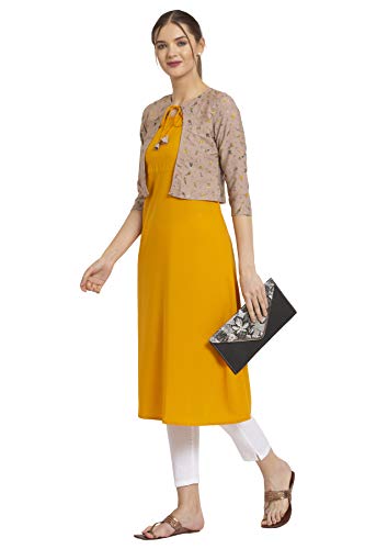 Image of ALC Creation Women's Crepe Printed A-Line Kurti