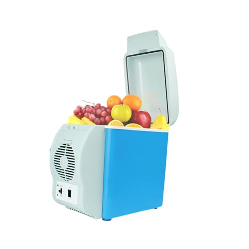 UNYQBFKM Mini Car Refrigerator for Food, Drinks, 7.5L Portable Car Fridge 12V Cooler and Warmer Small Fridge for Bedroom, Car, Office & Dorm