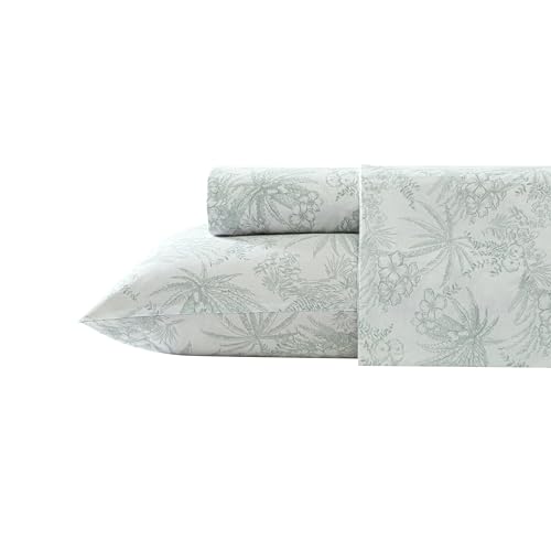 Tommy Bahama - Queen Sheets, Cotton Percale Bedding Set, Crisp & Cool, Stylish Home Decor (Vintage Map Brown, Queen)