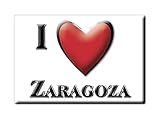 Enjoymagnets Zaragoza (Z) Souvenir IMANES DE Nevera ESPAÑA ARAGÓN IMAN Fridge Magnet Corazon I Love