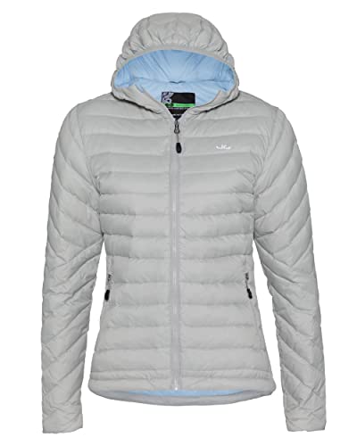 Jeff Green Damen Leichte 800 Cuin Daunenjacke Aria Inklusive Transportbeutel, Farbe:Silver Grey, Größe:46 Cover